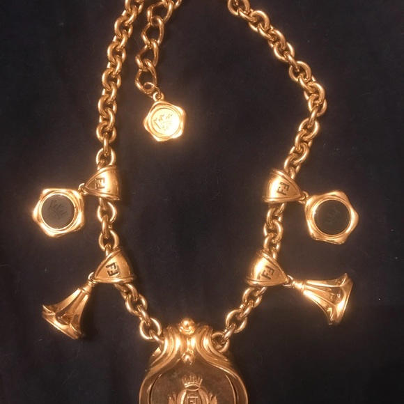 Fendi vintage reversible chunky necklace - Picture 6 of 7